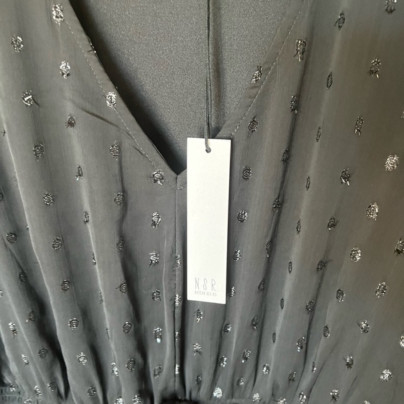 NSR Metallic Dot Smocked Waist Dress - Picture 12 of 12